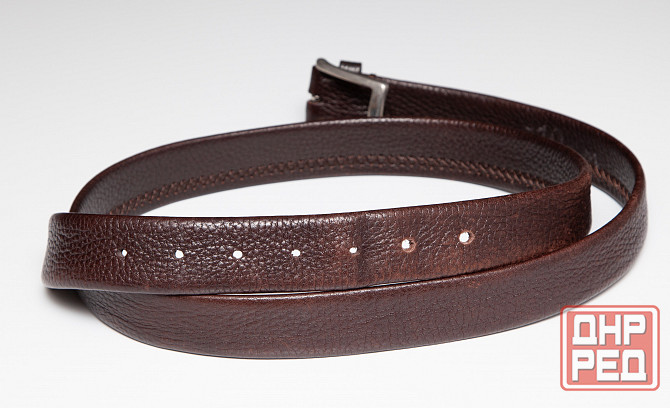 Ремень мужской кожаный б/у коричневый Leyva Испания Донецк - изображение 6