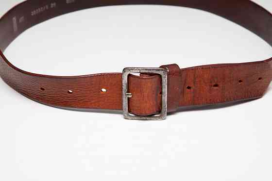 Ремень мужской кожаный б/у коричневый Донецк