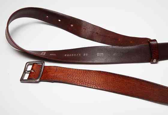 Ремень мужской кожаный б/у коричневый Донецк