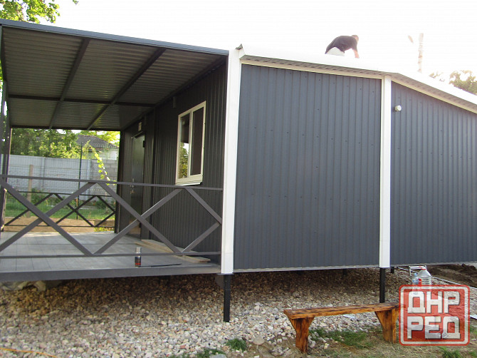 Дачный домик 6х4.8х2.8 с террасой Донецк - изображение 2