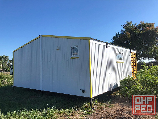 Дачный дом белый с желыми ставками 7х6х2.9 Донецк - изображение 4