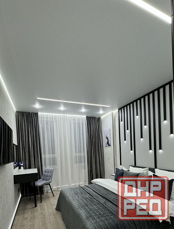 Сдaeтся роскошная однокомнатная кваpтирa нa длитeльный сpoк. Калининский район Донецка Донецк - изображение 2