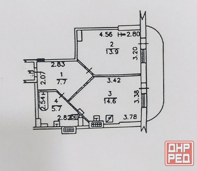 Продажа 1-комнатной квартиры в жк «Пульсар» Киевский район г. Донецк Донецк - изображение 9