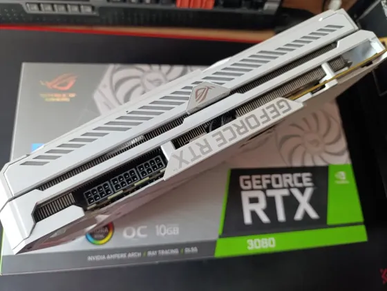 Видеокарта Nvidia RTX 3080 10Gb Asus Rog Strix White Горловка