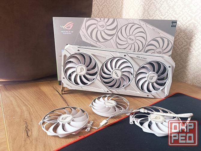 Видеокарта Nvidia RTX 3080 Asus Rog Strix White Горловка - изображение 2