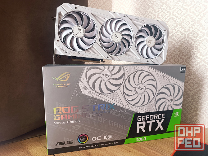 Видеокарта Nvidia RTX 3080 Asus Rog Strix White Горловка - изображение 1