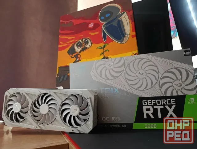 Видеокарта Nvidia RTX 3080 10Gb Asus Rog Strix White Горловка - изображение 7