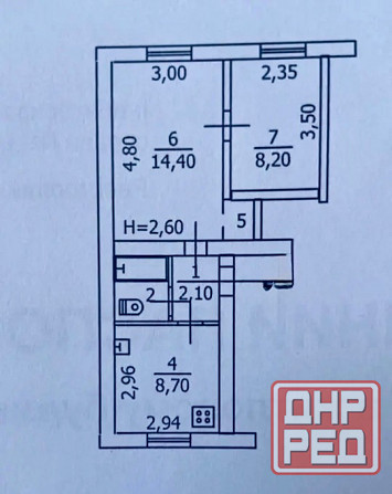 2к кв Шоколад Горняцкий район Макеевка - изображение 10