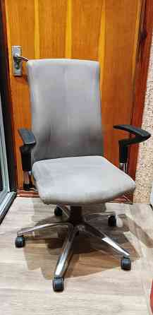 кресло, экокожа серого цвета Донецк