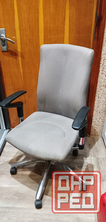 кресло, экокожа серого цвета Донецк - изображение 2