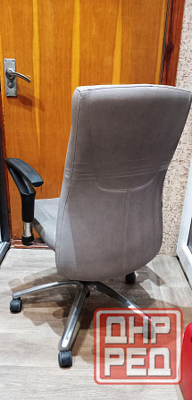 кресло, экокожа серого цвета Донецк - изображение 3