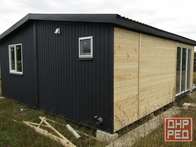 Дом 8х6 Имитация бруса + Графит. Донецк - изображение 2