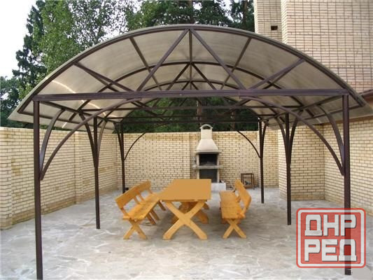 Навесы, козырьки под заказ с установкой Донецк - изображение 5