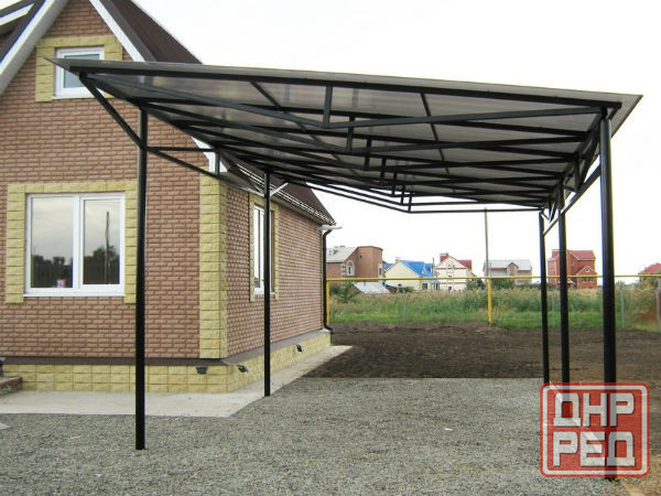 Навесы, козырьки под заказ с установкой Донецк - изображение 3