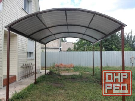 Навесы, козырьки под заказ с установкой Донецк - изображение 4