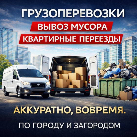 Грузоперевозки. Переезды/Вывоз мусора. Донецк Донецк