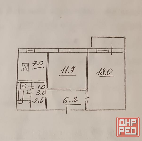 Продам 2х ком. квартиру в Кировском районе, м-н Текстильщик Донецк - изображение 4