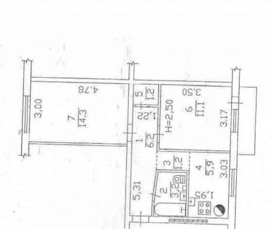 Продается 2к квартира ул. Капитана Ратникова Калининский район Донецк