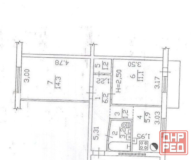 Продается 2к квартира ул. Капитана Ратникова Калининский район Донецк - изображение 4