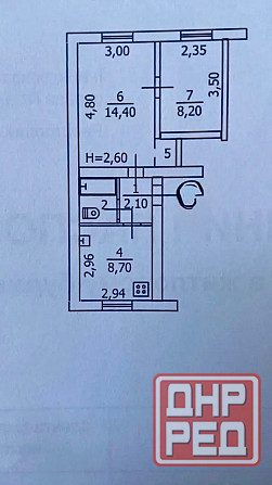 2к Шоколад с мебелью и техникой Макеевка - изображение 7