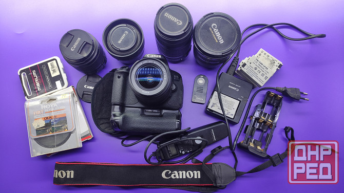 Фотоаппарат Canon 650D с объективами, аксессуарами Макеевка - изображение 1