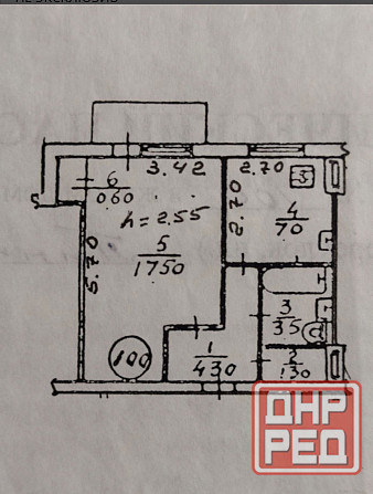 недорого под ремонт.. однокомнатная Донецк - изображение 1