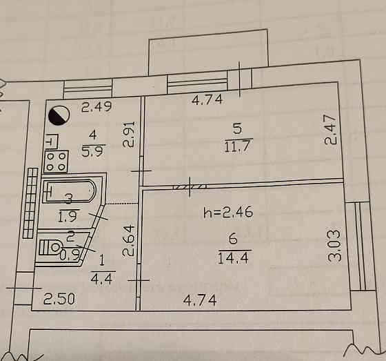 Продажа 2х ком,Розы Люксембург Донецк