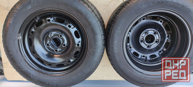 Летняя резина Ikon Tyres 185/65 R14 на штампованных дисках Донецк - изображение 1