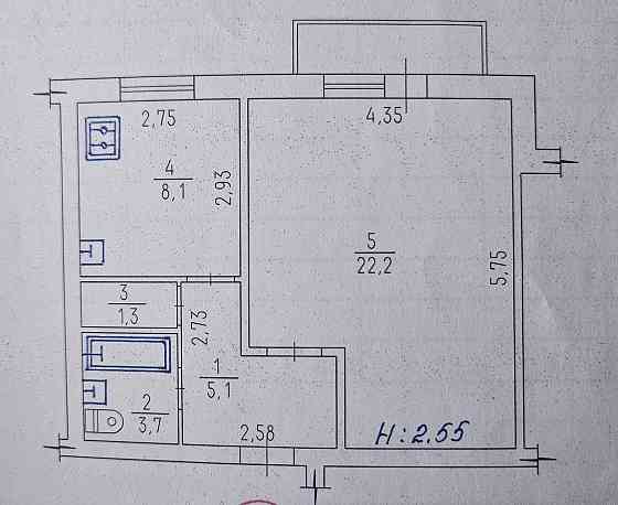 Однокомнатная квартира Горловка
