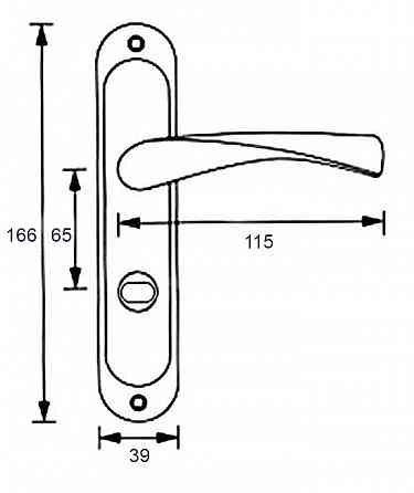 Комплект дверной фурнитуры. Донецк