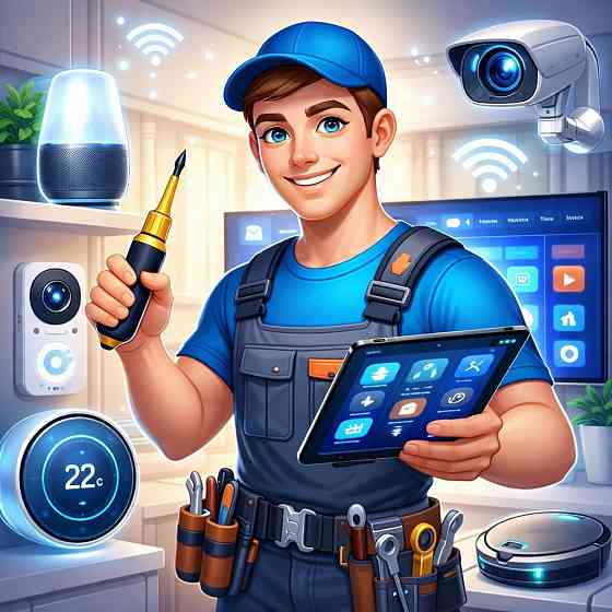 Монтаж, установка кронштейна под телевизор, монитор Макеевка