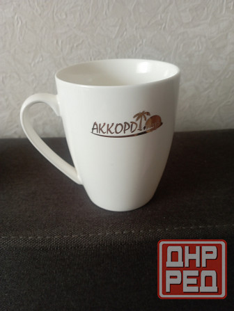 Набор,две Кружки фарфор белый Макеевка - изображение 3