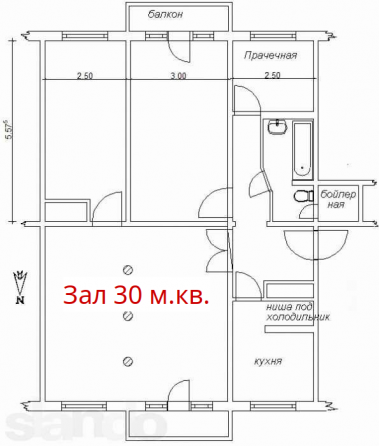 3-комн. очень большая 91 м.кв. Макеевка