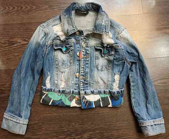 Джинсовая куртка джинсовка на 7-8 лет на рост 128 см Донецк