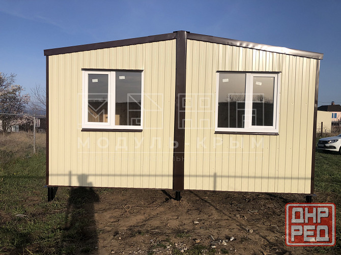 Бежевый дачный домик с террасой. Донецк - изображение 3