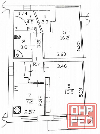 Продам 2ком 60.2 м². Киевский район Донецк - изображение 9