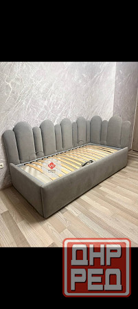 Кровать с мягким изголовьем Донецк - изображение 1