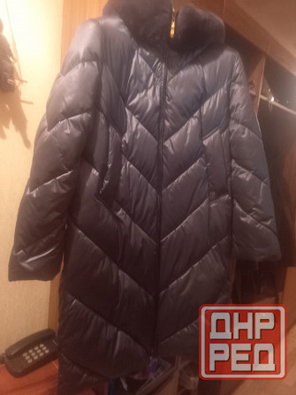 Пальто зимнее фирменное с капюшоном новое,р-р52-54,длина по-колено на средний рост Донецк - изображение 1