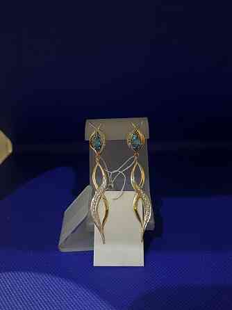 Серьги.Серебро в позолоте. Донецк