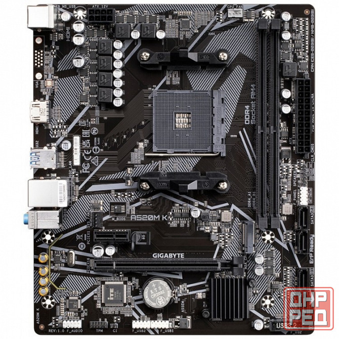 Материнская плата Gigabyte A520M K V2 Донецк - изображение 1