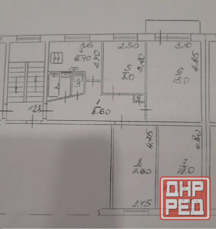 Продается 4 ком квартира , квартал Шахтерский Макеевка - изображение 8