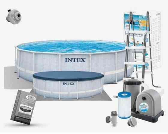 Бассейны каркасные Intex Chevron Prism Frame 488 х 122 см (полный комплект) Донецк