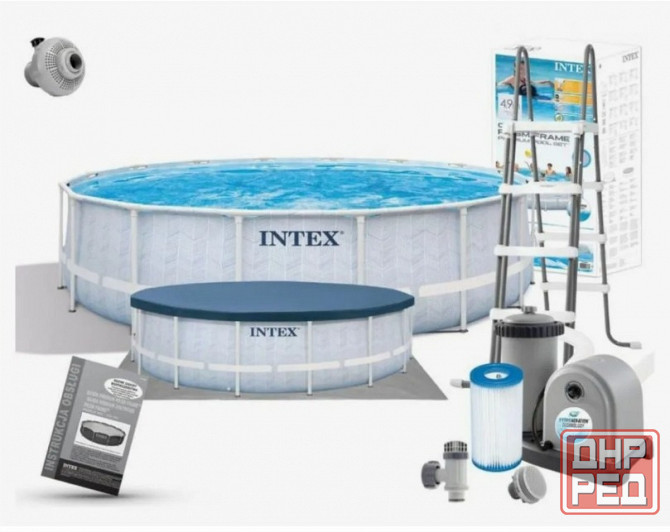 Бассейны каркасные Intex Chevron Prism Frame 488 х 122 см (полный комплект) Донецк - изображение 2