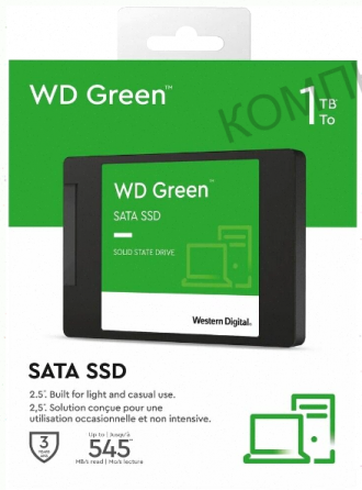 Твердотельный (ар:арт-3605) накопитель Ssd 1tb Western Digital Green Wds100t3g0a Sata3 2.5 Макеевка