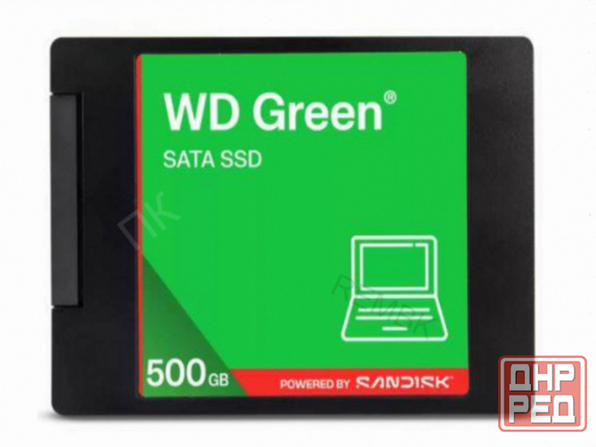Твердотельный - арт-1433 накопитель Ssd Wd Green Wds500g5g0a 500gb, 2.5", Sata Iii, R/W - 545/510 Mb Макеевка - изображение 1