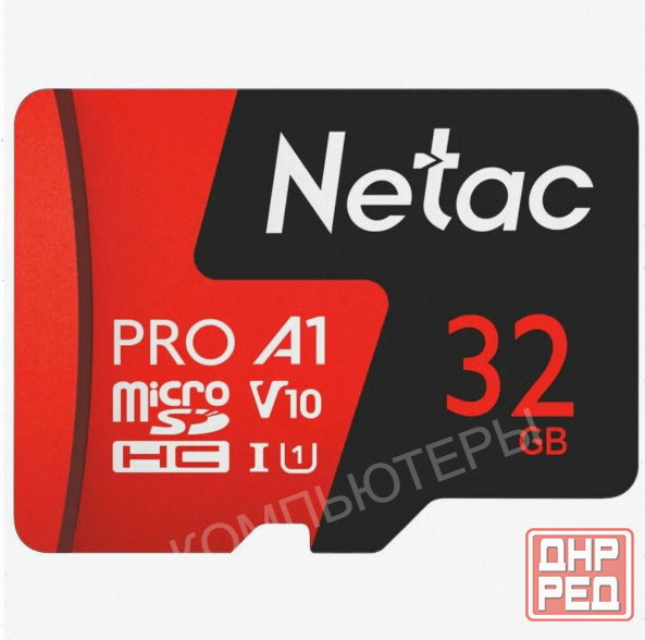 Карта (ар:арт-9725) памяти Micro Securedigital 32gb Netac Sdxc Class 10 (Nt02p500pro-032g-R) Донецк - изображение 1