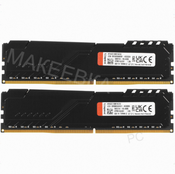 Оперативная - арт-5163 память Kingston Kf432c16bb1k2/32wp, 32gb (2x16gb) 3200mt/S Ddr4 Cl16 Dimm, че Донецк