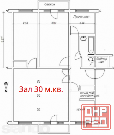 3-комн. очень большая 91 м.кв. Макеевка - изображение 8