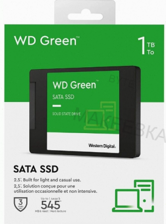 Твердотельный - арт-8727 накопитель Ssd 1tb Western Digital Green Wds100t3g0a Sata3 2.5 Донецк