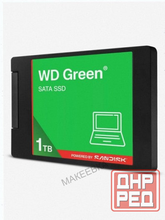 Твердотельный (ар:арт-4215) накопитель Ssd Wd Green Wds100t5g0a 1tb, 2.5", Sata Iii, R/W - 545/510 M Донецк - изображение 1